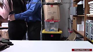 Teen Shoplifter Fucked By Lp Officer! Oh No, What A Naughty Surprise In The Office!