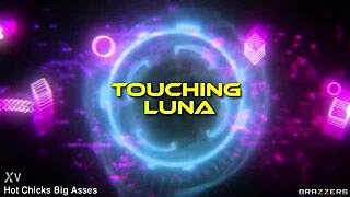 Luna Star Gropes and Fingers Big Cock for Cumshot on Brazzers