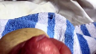 Vibrator Teases Soft Cock to Cum