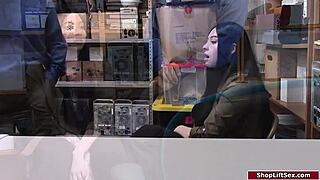 Teen Shoplifter Fucked By Lp Officer! Oh No, What A Naughty Surprise In The Office!