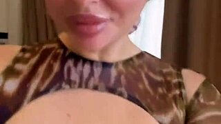 Spilling Water on My Wet Big Natural Tits