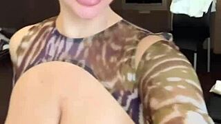 Spilling Water on My Wet Big Natural Tits