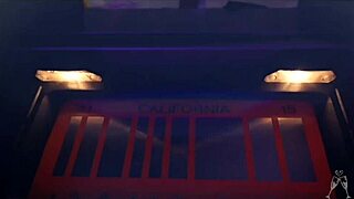 Carlotta Champagne and Claire Sinclair share a sexy interview moment. Their big natural tits and shaved curves steal the show.