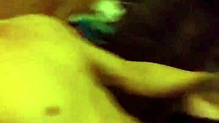 Blindfolded old man enjoys a slow, teasing blowjob from a skilled partner.