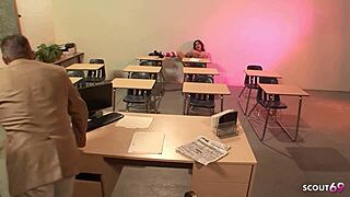 Teen 18+ Summer Slate Seduces Teacher With Monster Cock In Classroom