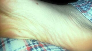 Nicoletta's dirty feet after barefoot day beg for bdsm slave worship