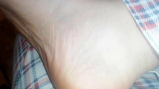 Nicoletta's dirty feet after barefoot day beg for bdsm slave worship