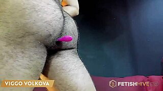 FetishHiveLive - Viggo Volkova - Hairy Stud Goes Wild in Leather