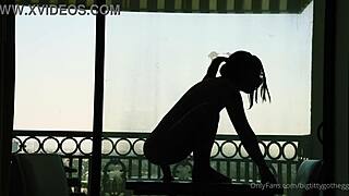 Bigtittygothegg Silhouette Dildo Riding