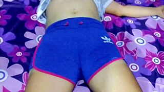 Gordita friend squeezes and milks all my cum