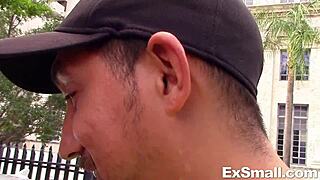 Skinny Petite Teen Joseline Kelly Fucks Stranger in Public Outdoor Setting