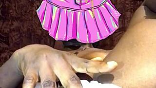 levitating pussy in lingerie