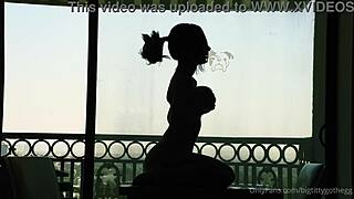 Bigtittygothegg Silhouette Dildo Riding