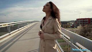 Super Sexy Brunette Shows Tits And Ass Then Sucks And Fucks.