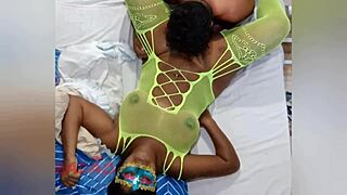 That puta cums hard from oral pleasure