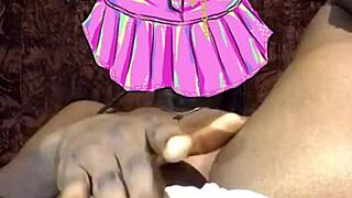 levitating pussy in lingerie