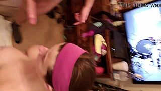 Amateur teen 18+ sucks cock for shopping money