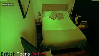 this couple in costumes is getting it on in their airbnb, with some voyeur fun