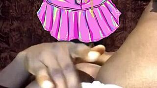 levitating pussy in lingerie