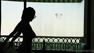 Bigtittygothegg Silhouette Dildo Riding