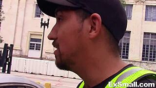 Skinny Petite Teen Joseline Kelly Fucks Stranger in Public Outdoor Setting