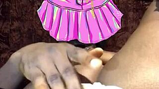 levitating pussy in lingerie