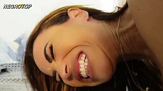 Married MILF gets ass fucked by big black cock, husband watches and jerks off in humiliation