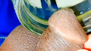 This small cock sissy gets feminized, caged, and pissed on