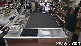 Sexy Harlot Does Not Shy Away from Having Sex in Shop