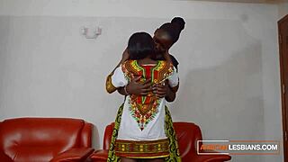 Hot black married lesbians caught in 4k homemade sextape