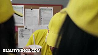 katy rose and jennifer mendez share monster cock in multiple positions