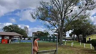 compilation of walking naked during hiking