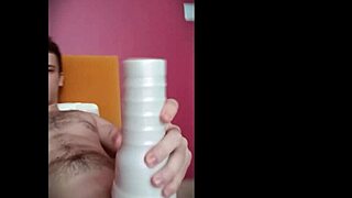 Cute Young 18+ Teen Pornstar Pretty Boy Uses Toy For Big Cock Masturbation And Cum On Bed