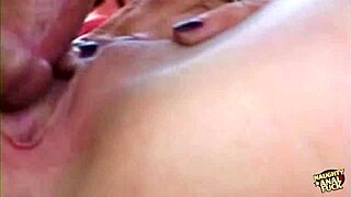 A charming girl in white stockings bends over for monster cock double penetration by the pool. Outdoor cowgirl riding leads to cum in mouth.