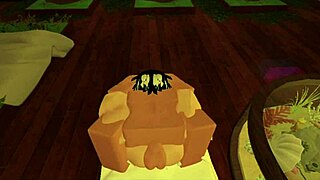hey, this slut gets pounded hard in roblox action!