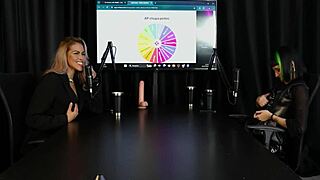 gothic carol demonstrates blowjob and gets tits sucked in sheer red lingerie