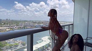 destiny, mira, and majesty nasty are fucking in miami with wet pussies