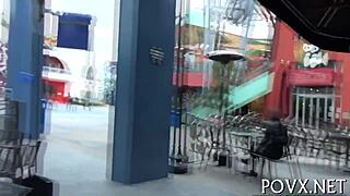 Teen Couple Engages in Intense Outdoor Fellatio and Oral Sex in POV Hardcore Scene