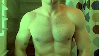 How do I prepare for porn? Fingering myself backstage with muscular body