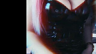 aesthetic hot girls in stockings and leather on webcam