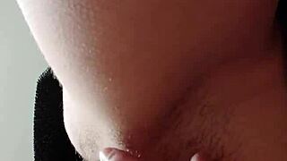 Intense Masturbation Of Hairy Pussy Leads To Powerful Orgasm.