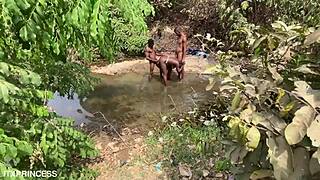 We Took Turns Fucking A Bitch In The Stream