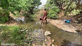 We Took Turns Fucking A Bitch In The Stream