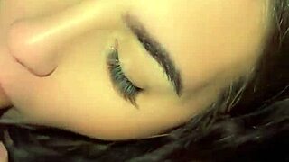 Beautiful amateur's sloppy blowjob feelings