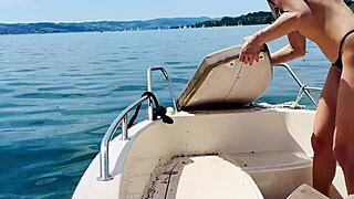 boat wash in sexy thong swimsuit - summer vibes rock!