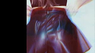 aesthetic hot girls in stockings and leather on webcam