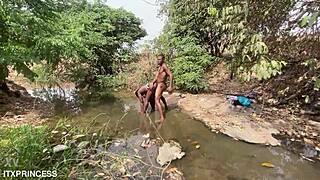 We Took Turns Fucking A Bitch In The Stream