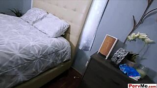 got caught sniffing stepmom's panties, what a taboo moment 😳