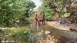 We Took Turns Fucking A Bitch In The Stream