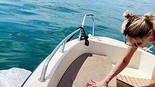 boat wash in sexy thong swimsuit - summer vibes rock!